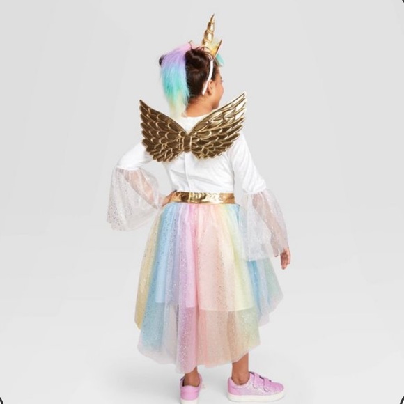Kids' Rainbow Unicorn Halloween Costume Dress New - Picture 3 of 12